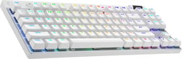 Teclado Inalámbrico Logitech Pro X TKL Lightspeed BT USB RGB Mecánico / Color Blanco, 920-012143