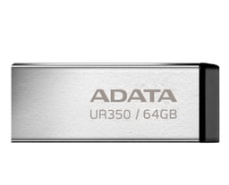 Memoria USB 64GB ADATA UR350-64G-RSR / BK USB A 3.2, Color Plata-Negro