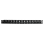Patch Panel Z-MAX Categoría 6A, Blindado, de 48 puertos, Plano, 1UR, Z6AS-PNL-U48K