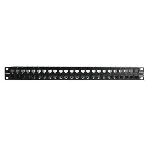 Patch Panel Z-MAX Categoría 6A, Blindado, de 48 puertos, Plano, 1UR, Z6AS-PNL-U48K