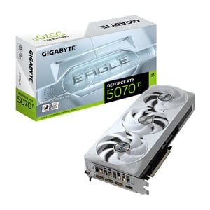 Tarjeta de Video Gigabyte GeForce RTX 5070 Ti Eagle OC Ice SFF 16G GeForce/16GB GDDR7/PCI-E 5.0/3xDP/HDMI/256 Bits/Blanco/GV-N507TEAGLEOC ICE-16GD