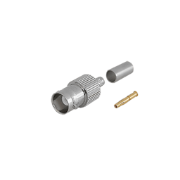 Conector BNC hembra de anillo plegable p/RG58/U, RG-142/U