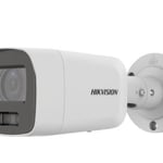 Camara Bala IP Hikvision ColorVu DS-2CD2087G2-L(U)(C) 8MP/ Imagen a Color 24/7/ POE/ Lente 2.8MM/ Luz Blanca 40 MTS/ Exterior IP67/ WDR 130DB/ Captura Facial/ Videoanaliticos/ Microfono Integrado