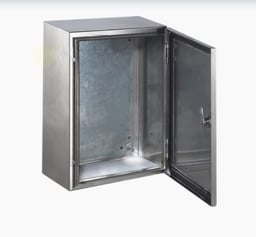 Gabinete de Acero Inoxidable IP66 Uso en Intemperie con Placa Interna Galvanizada, PST-8010030-INOX-B