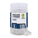 100 Piezas Plug RJ45 CAT6, 8 Posiciones, Brobotix 263861