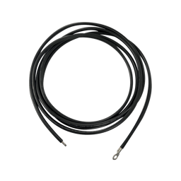 Cable para Controlador, 3.0M, Negro, 8AWG con Terminal de Ojo en un Extremo, CBL-8AWG-3BLK