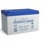 Batería de respaldo UL de 12V/12AH POWER SONIC PS-12120-NB, tecnologías AGM/VRLA, terminales NB