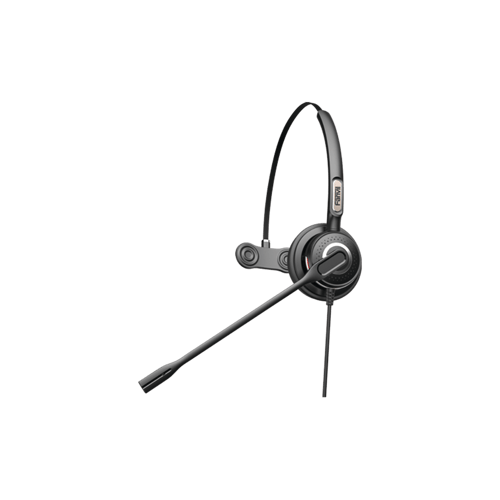 Diadema monoaural con tecnología antishock para teléfonos IP Fanvil y Polycom con micrófono de cancelación de ruido, HT201
