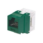 Jack modular punchdown categoría 6 verde, Panduit NK688MGR