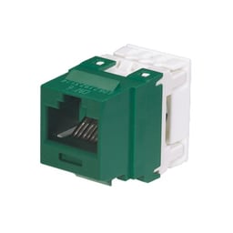Jack modular punchdown categoría 6 verde, Panduit NK688MGR