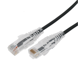 Cable de Parcheo Slim UTP CAT6A Linkedpro 0.5 M, Diametro Reducido (28 AWG), Color Negro, LP-UT6A-05-BK28