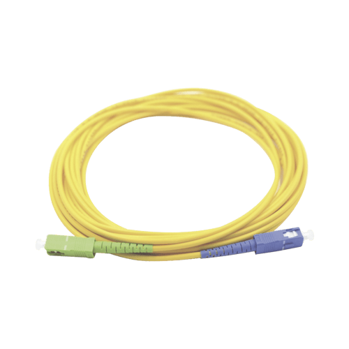 Jumper de Fibra Optica Monomodo SC/UPC SC/APC Linkedpro Simplex, Color Amarillo, 1 Metro, LP-FO-SCU-SCA-01