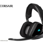 Diadema Audífono con Micrófono Inalámbrico Corsair Void RGB Elite Surround, 7.1, USB, CARBON, CA-9011201-NA