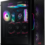 Gabinete Adata XPG STARKERAIR-BKCWW Ventana ARGB Midi-Tower Mini-ITX / Micro-ATX / ATX USB 3.0 / Sin Fuente / Negro