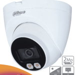 Camara Domo IP 2MP Dahua DH-IPC-HDW2239TN-AS-LED-0280B-S2, Full Color/ Lente de 2.8 MM/ Microfono Integrado/ LEDS Para 30 MTS/ Ranura Para Micro SD/ WDR Real/ 107° de Apertura/ H.265/ IP67/ POE/ Analiticos Con IVS