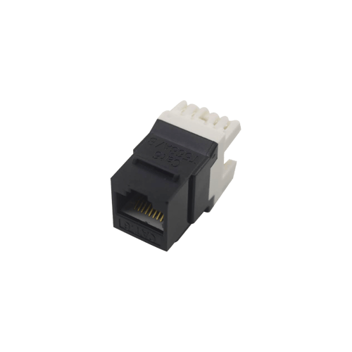 Modulo Jack Keystone Cat5E ,180 º negro, LP-KJ-549-BK