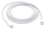 Cable USB-C a USB-C Macho Apple MLL82AM/A Blanco, 2 Metros