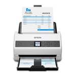 Scanner Epson DS-970 / 600 x 600 DPI / Color / Duplex / USB 3.0 / Gris/Blanco / B11B251201