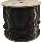 Bobina de cable UTP WAM CAT5E-OUTDOOR-NEGRO 305m, negro