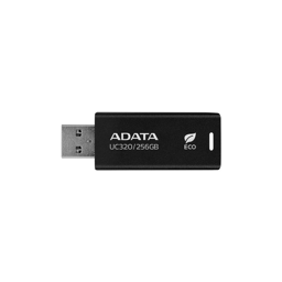 Memoria USB 3.2 256GB Adata UC320 Con Conector Deslizante / Sin Tapa / Color Negro / UC320-256G-RBK/BK