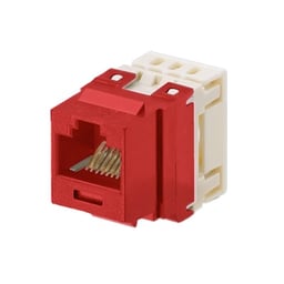 Jack Modular Punchdown categoría 5E rojo, Panduit NKP5E88MRD