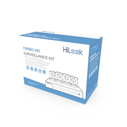 Kit TurboHD 1080P Hilook HL24LQKITS-M(B) DVR 4 Canales/ 4 CAM Bala de Metal/ H.265+