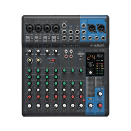 Mezcladora de Audio Yamaha MG-10XU/10 Canales/Perillas/4 Entradas de Microfono/Linea/3 Entradas Estereo/Efectos/USB
