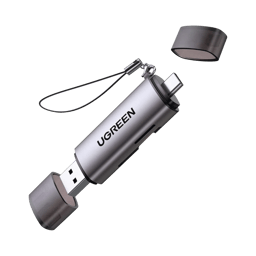 Lector de Tarjetas USB-C OTG, Ugreen 50706, USB-A 5GBPS Para TF, SD, Micro SD, SDXC, SDHC, MMC, RS-MMC, Micro SDXC, Micro SDHC, UHS-I
