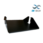 Charola Doble para Rack de 19” Ancho X 18" Largo Sbetech SBE-CDL1P1918 Soporta Hasta 34KG Color Negro