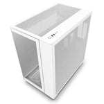 Gabinete NZXT H9 Flow Con Ventana, Midi-Tower, Mini-ITX/ Micro-ATX/ ATX/ 4 Ventiladores/ USB 3.2, Sin Fuente, Blanco, CM-H91FW-01