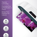 25 Piezas Cubierta de Laminacion Fellowes Carta 3 Micras 5200501