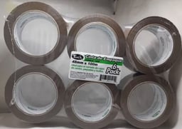 Paquete con 6 Piezas de Cinta Canela Tuk 182C .48X100 MTS