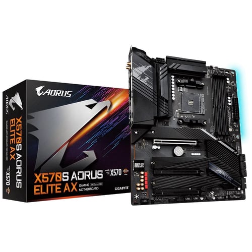 MB GIGABYTE X570S AORUS ELITE AX , SOCKET AM4 / 4XDDR4 / HDMI / PCI-E 4.0 / RGB / USB 3.2 / ATX