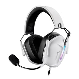 Diadema Audífonos Xzeal Alámbricos 3.5MM MICRÓFONO DESMONTABLE RGB COLOR BLANCO