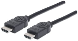 Cable HDMI 1.4 M-M Manhattan 323239 Alta Velocidad con Canal Ethernet 5 Metros Negro