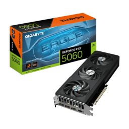 Tarjeta De Video Gigabyte GeForce GV-N5060EAGLEMAX OC-8GD 8GB GDDR7 PCI-E 5.0 3 Fan Negro