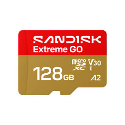 Memoria microSD SANDISK Extreme GO 128GB UHS-I Hasta 240MB/s SDSQXGN-128G-GN6MN