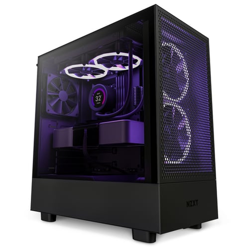 Gabinete NZXT H5 Flow Mid Torre Ventana ATX USB 3.2 Negro CC-H51FB-01