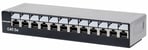 Patch Panel de 12 Puertos CAT5E sin Blindar Para Escritorio Intellinet 720618 Color Negro/ Plata