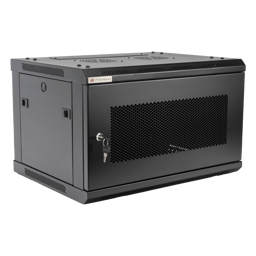 Gabinete PRECISION PSTC-06-645-BDP/Puerta Perforada/19"/6UR/450 mm/Negro