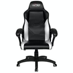 Silla Gamer Nitro Concepts NC-C100-BW Negro/ Blanco, Hasta 120KG, Piel/ Nylon