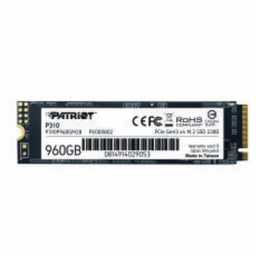 U. Estado Solido SSD M.2 960GB Patriot P310 / PCI Express 3.0 / NVME, 2280 / 1800MB/S Escritura / 2100MB/S Lectura / P310P960GM28