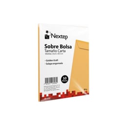 Paquete C/50 Sobre Bolsas Nextep NE-016C Tamaño Carta / Con Solapa Engomada