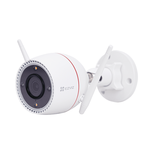 Camara Bala IP WIFI Ezviz C3TN 3MP/ Audio Dos Vias/ Lente 2.8MM/ IR 30 MTS Vision Nocturna/ Uso Exterior/ Sirena/ Estrobo/ 2 Antenas/ Microfono y Bocina