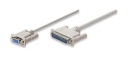 Cable Null Modem DB9H a DB25M, 1.8 Metros Manhattan 314770