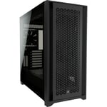 Gabinete Corsair 5000D Negro/ Mediatorre/ Con Ventana/ Sin Fuente/ ATX-EATX-ITX/ CC-9011210-WW