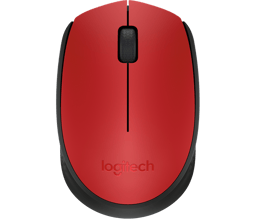 Mouse inalámbrico Logitech M170 color rojo, 910-004941 receptor mini