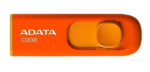 Memoria Adata USB 32GB C008 retráctil / naranja, AC008-32G-ROR