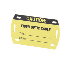 Kit de 5 Etiquetas Autolaminadas Para Fibra Optica Panduit PST-FO Para Uso Interior/Exterior/90.42 X 52.32 MM/Color Negro Con Amarillo