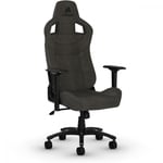 Silla Corsair Gaming Charcoal T3 Rush/ Reclinable/ Ajuste 4D/ Hasta 120kg/ Negro, CF-9010029-WW